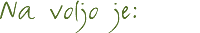 Na voljo je: 