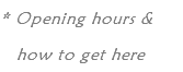 * Opening hours & how to get here